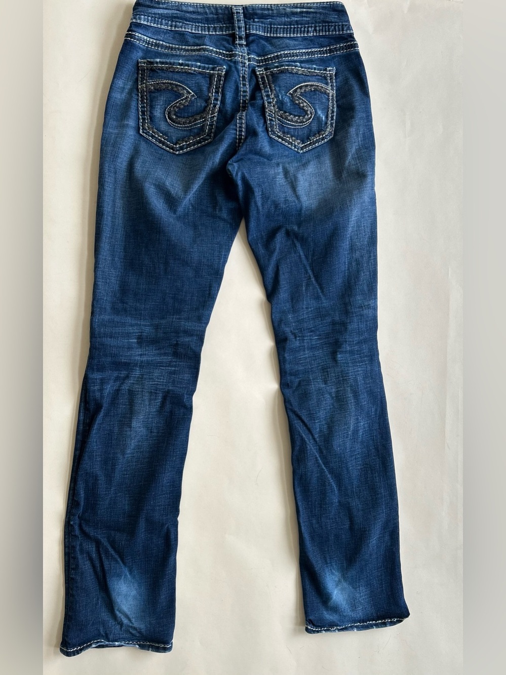 Silver Jeans Indigo Blue Straight Leg Women's Jeans size w28 - Picture 6 of 8